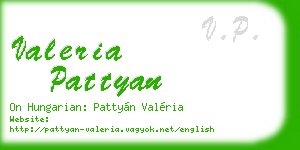 valeria pattyan business card