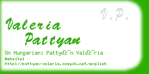valeria pattyan business card